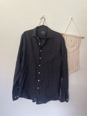 Rodd & Gunn Linen Gray Button Down Shirt